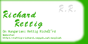 richard rettig business card
